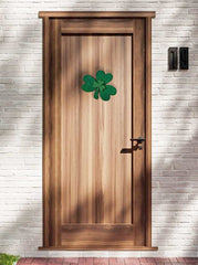 Decorate your front door for St. Patrick's Day with these beautiful weather-resistant handmade shamrocks.