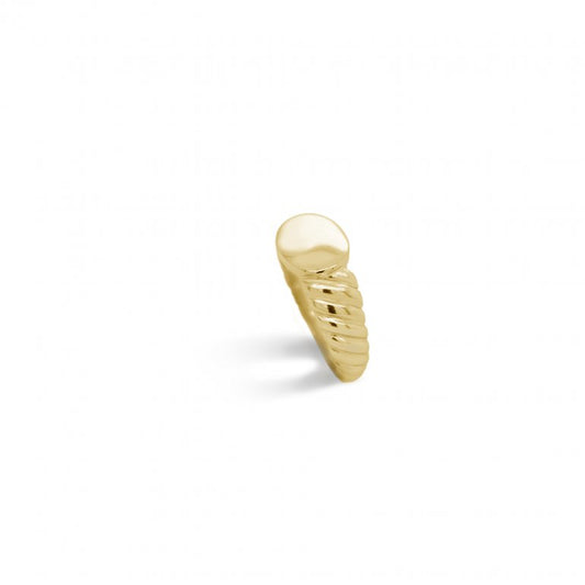 Oval Croissant Signet Ring