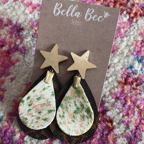 Upcycled BBD Designer Earrings – Bella Bee Designs NC