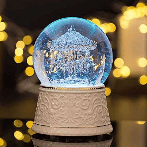 Snow globe music box