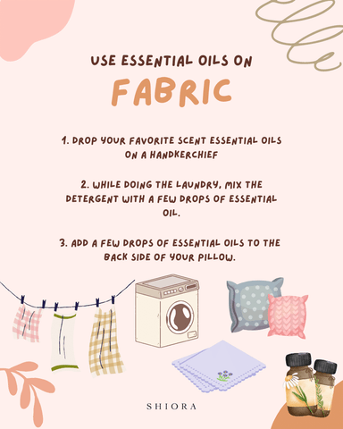 Shiora blog image Use essential oils on fabric