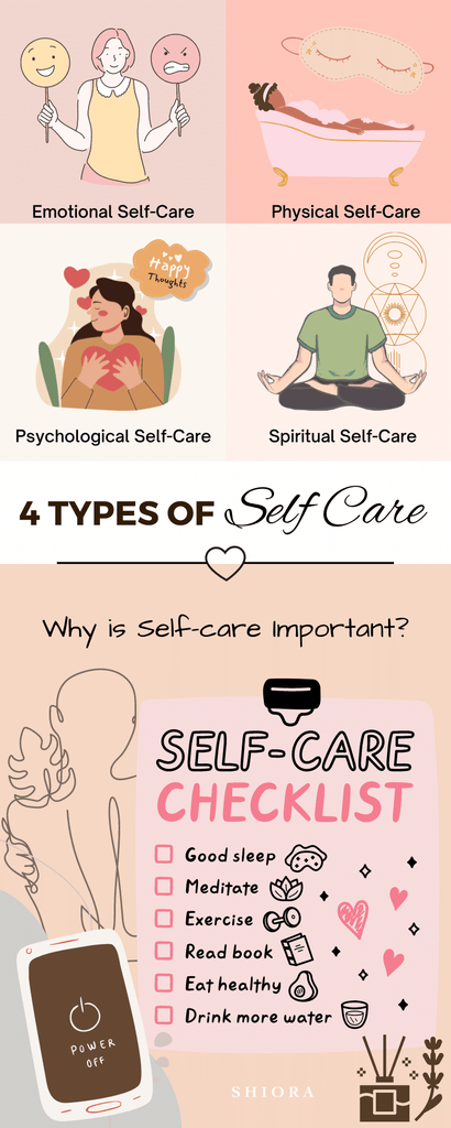 4 types of self-care infographic 