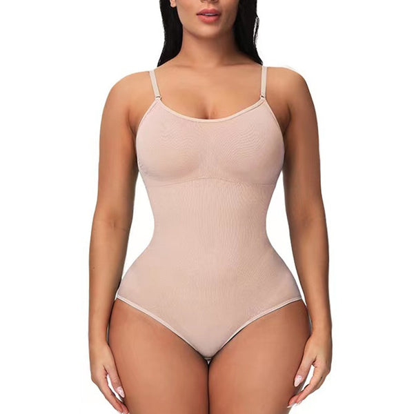 Lynclare Thong Shapewear Bodysuits for Womens Sculpting Body Shaper  Adjustable Spaghetti Strips Thong Top : : Everything Else