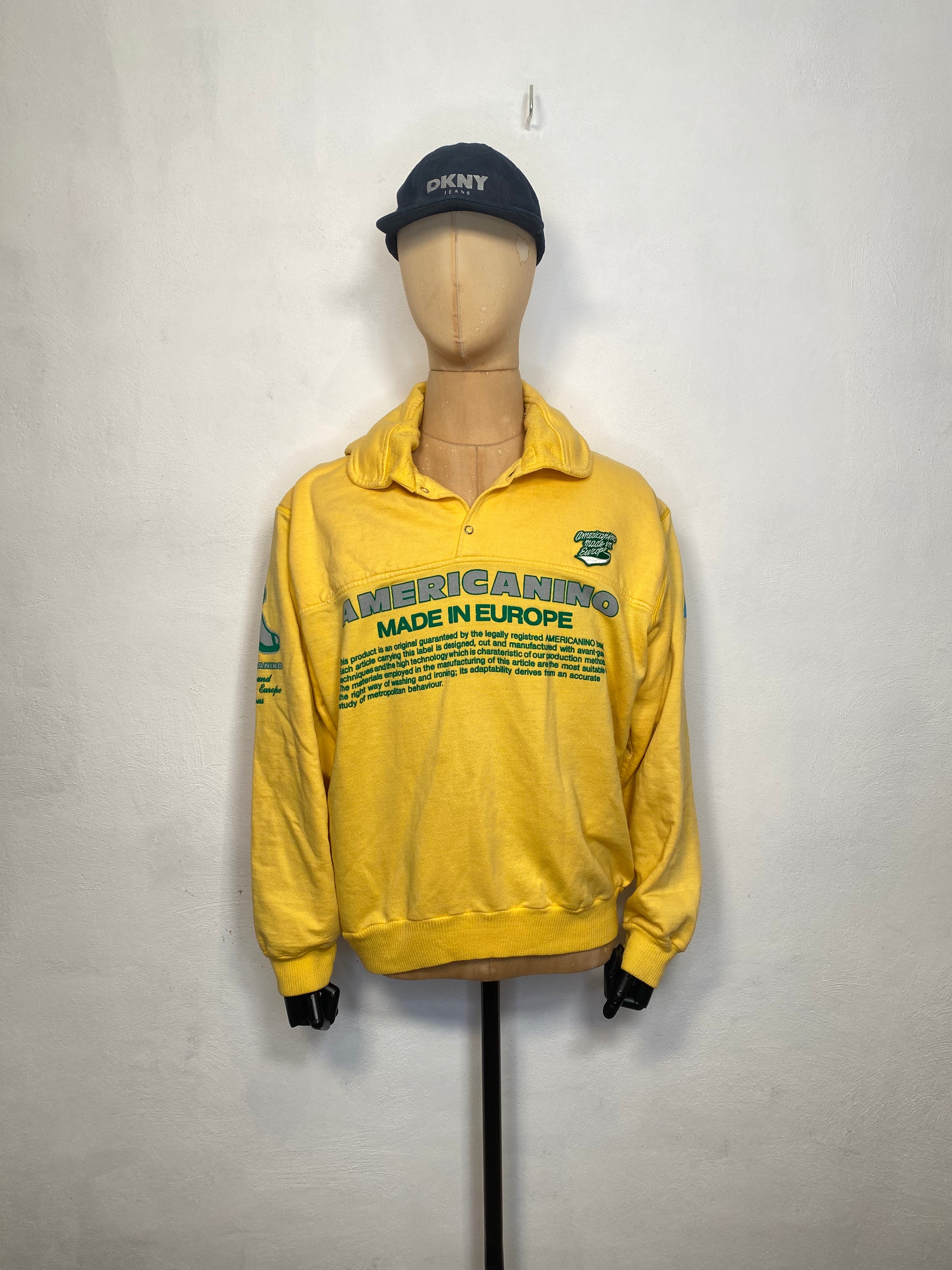 image of 1980s Americanino sweater yellow