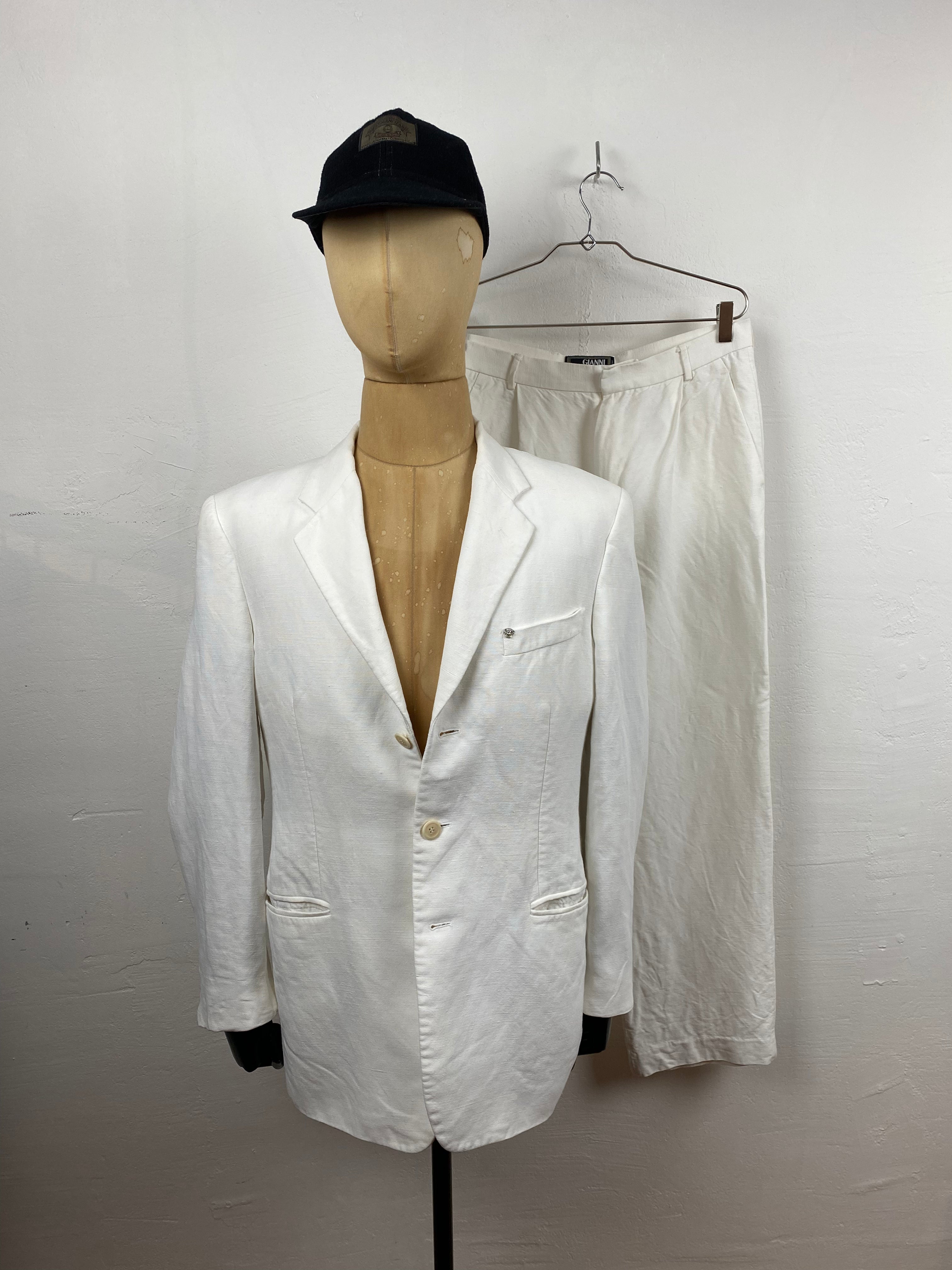 image of 1990s Gianni Versace suit white