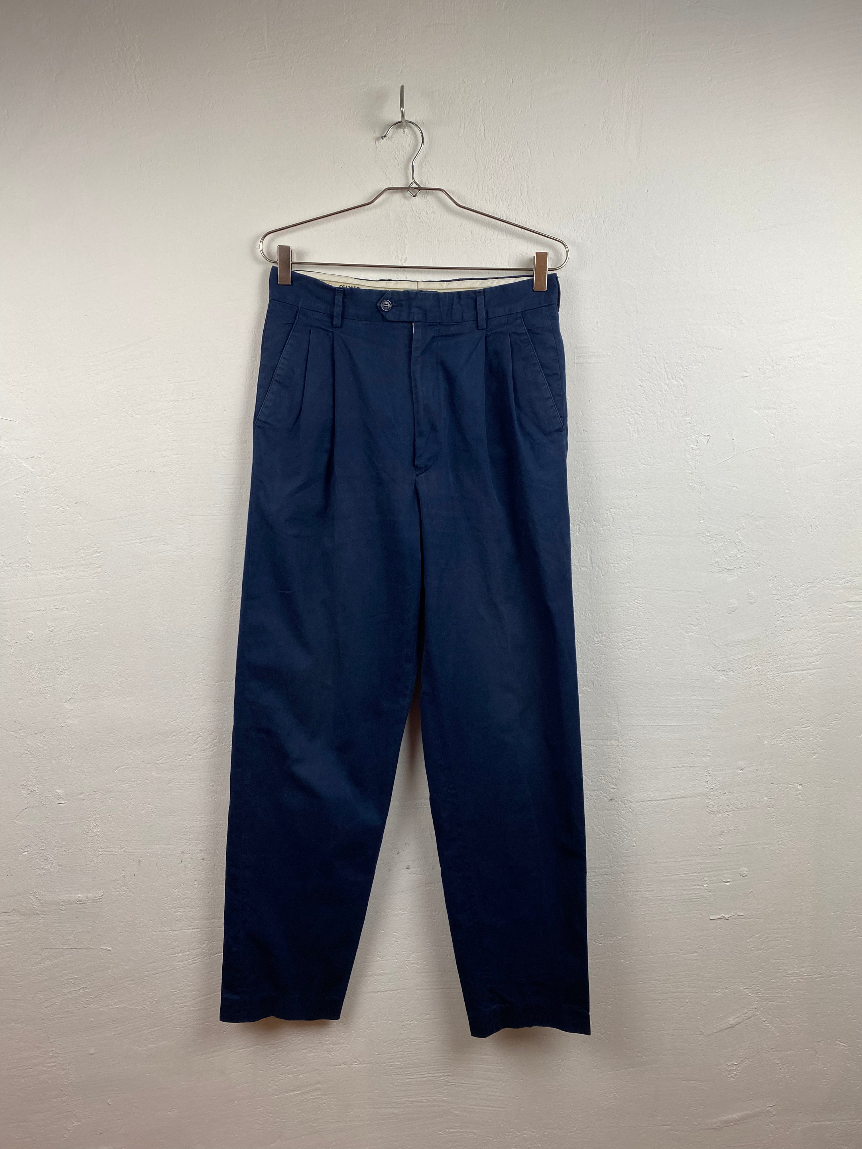 image of 1980s Valentino Oliver pants blue