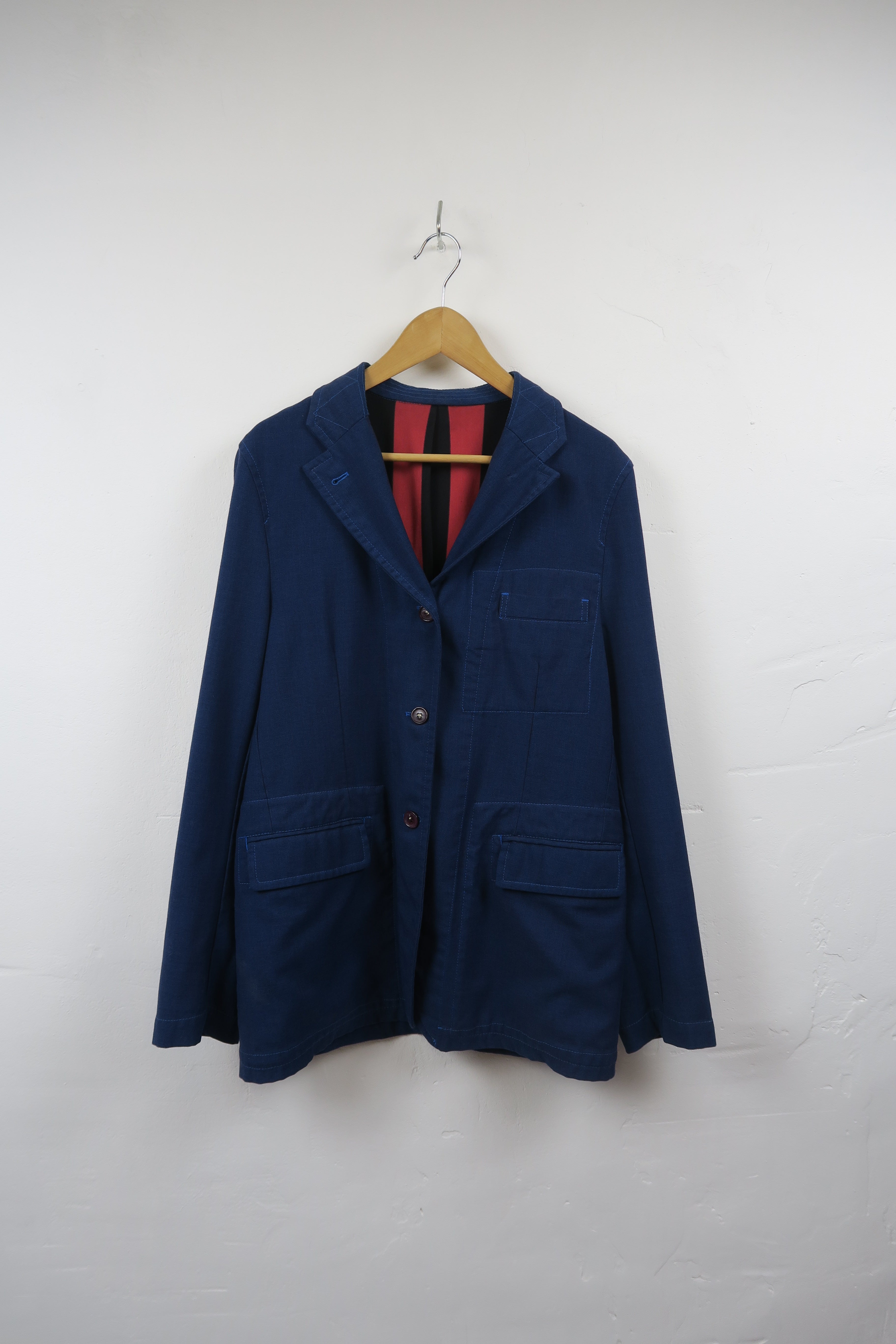 image of 1990s Comme des Garcon Blue Blazer