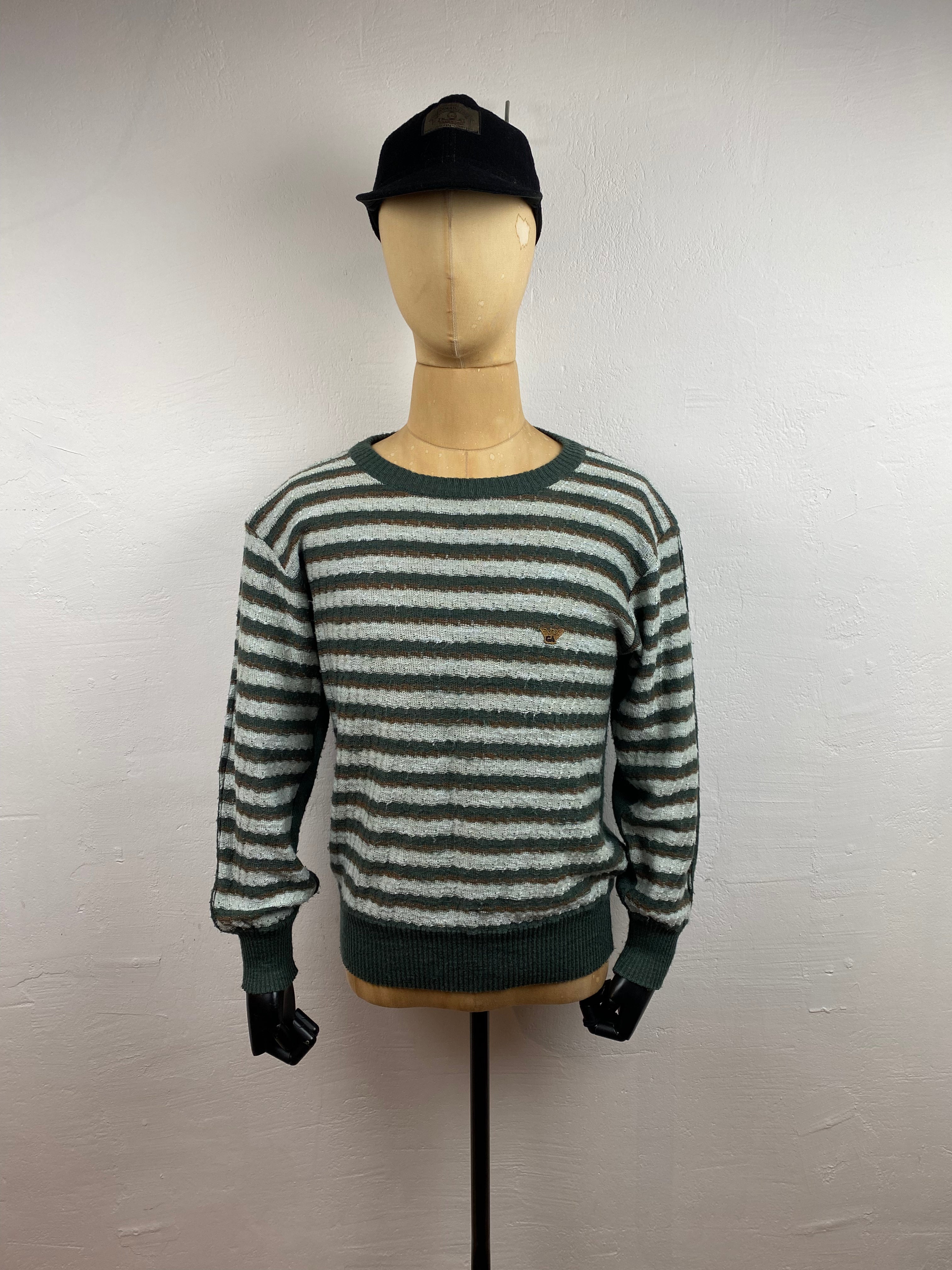 image of 1980s Giorgio Armani horizontal stripes