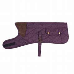 purple barbour dog coat