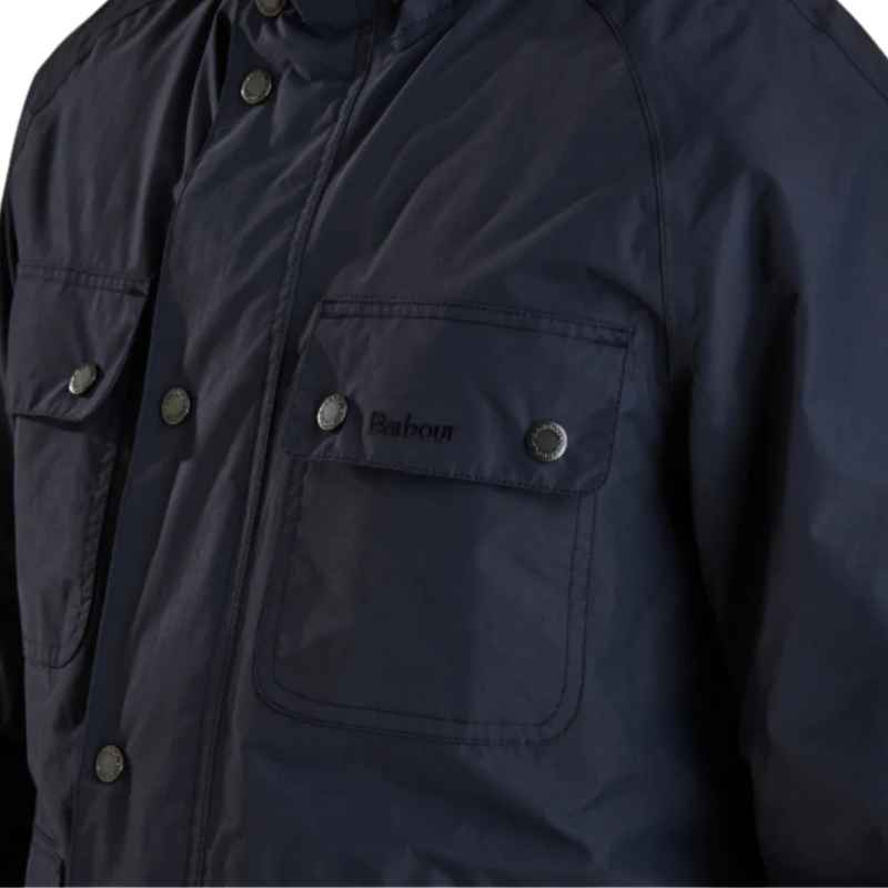 barbour hallow jacket navy