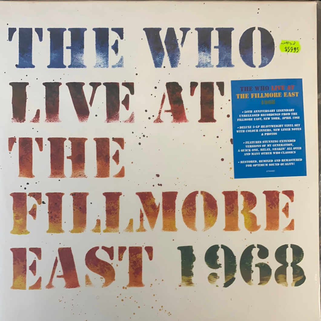 The Who “Live At The Fillmore East 1968”