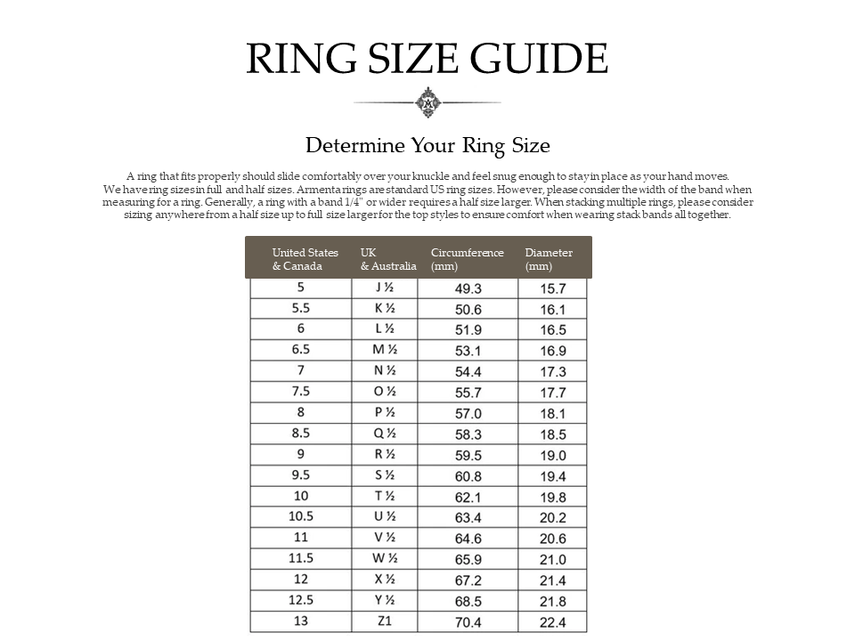 Ring Size Guide – 28MM Store