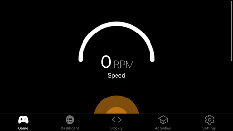 KINI's speed displayed in RPM in the Game Tab.