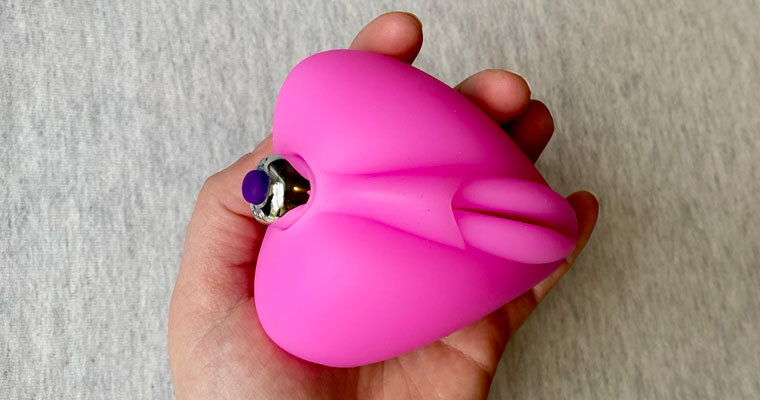 Lippi dildo attachment with bullet vibrator inserted