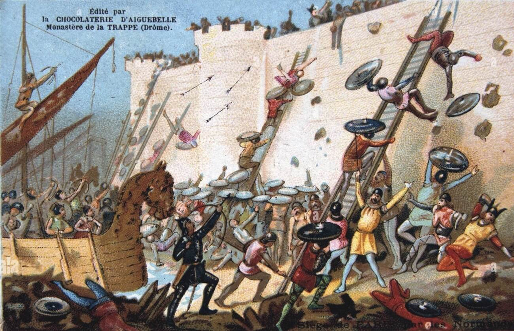 Belagerung von Paris durch Wikingerkrieger