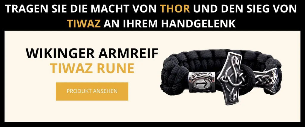 Wikinger Armreif mit Tiwaz Rune