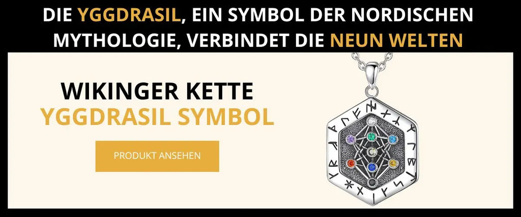 Wikinger Kette mit Yggdrasil Symbol