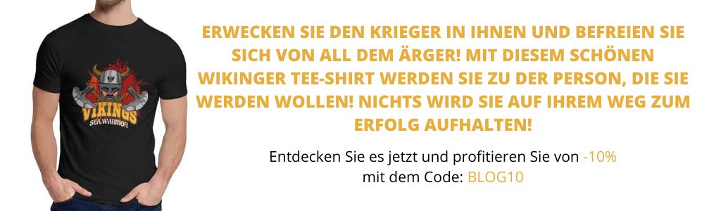 Nordische Tee Shirts mit Wikingerhauptling