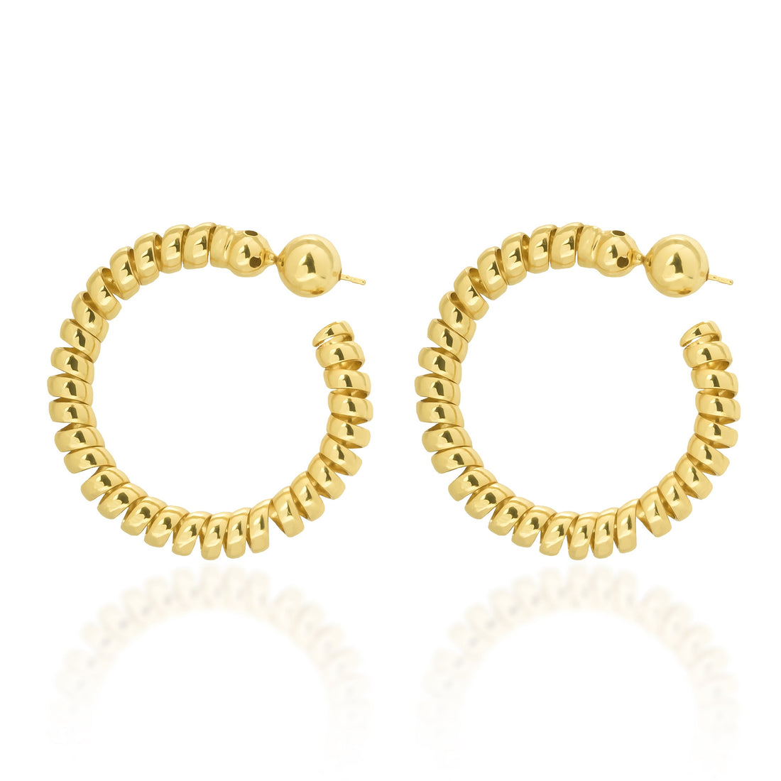 BOLD MEDIUM HOOPS – Paula Mendoza Jewelry