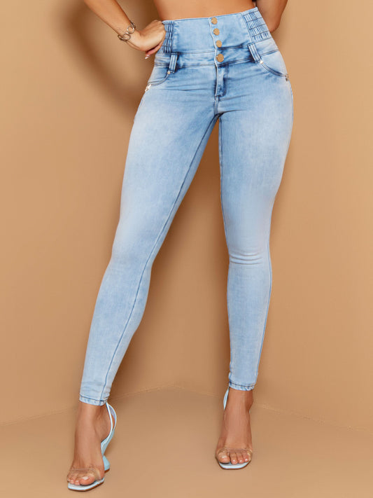 MAGICAL WAISTBAND FEMININE JEANS – LOVELY STORY BOUTIQUE