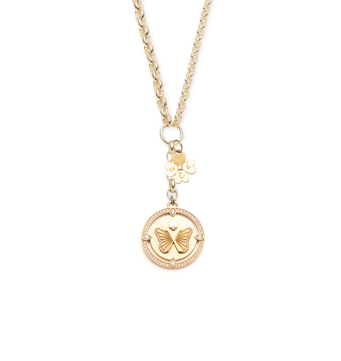 Time and Tru 18 with Extender Small Gold Heart Pendant Necklace