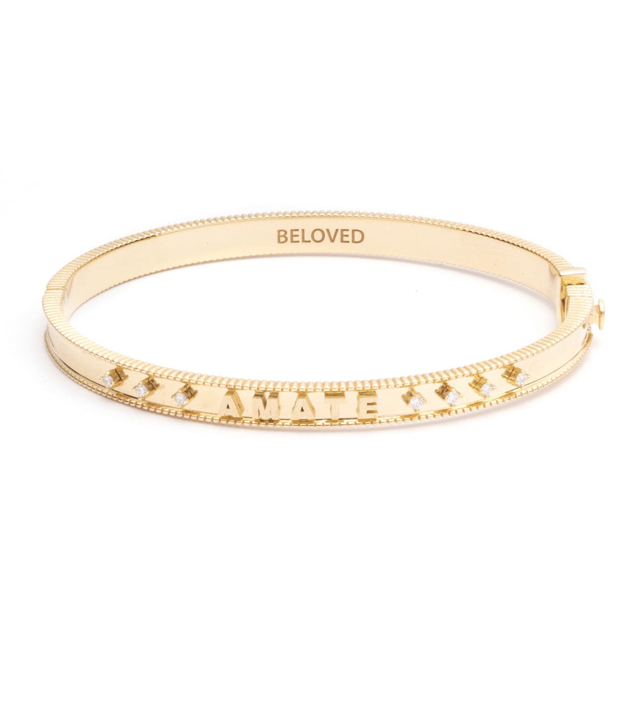 Foundrae | Amate Love Coin Edge Bracelet 18K Yellow Gold Size Medium