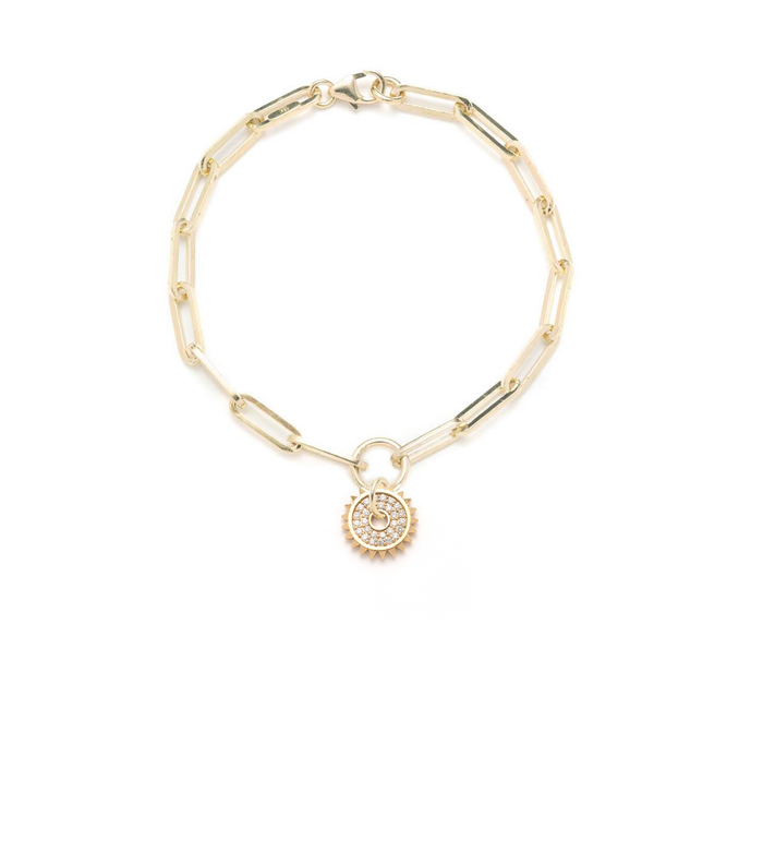 Foundrae | Sister Hook Oversized Belcher Bracelet 18K Yellow Gold Size Medium