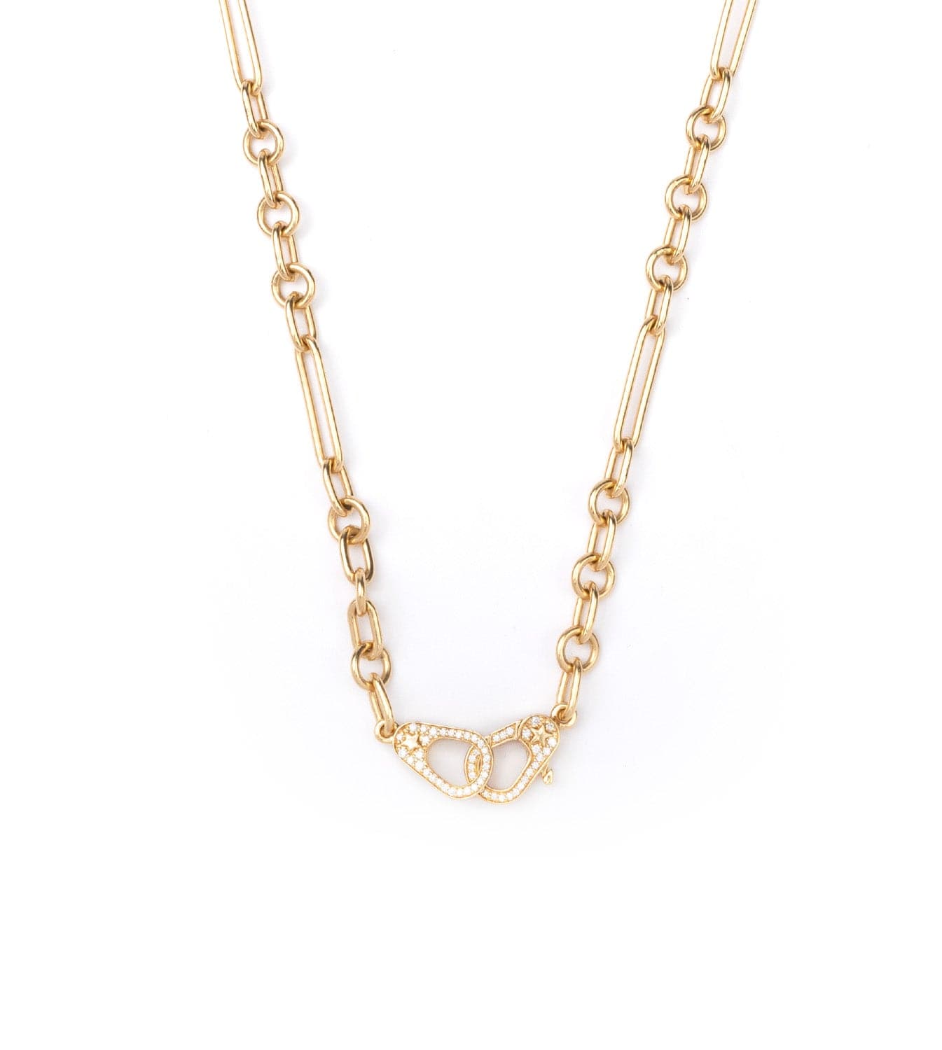 Bugle Chain Necklace, Yellow / 18