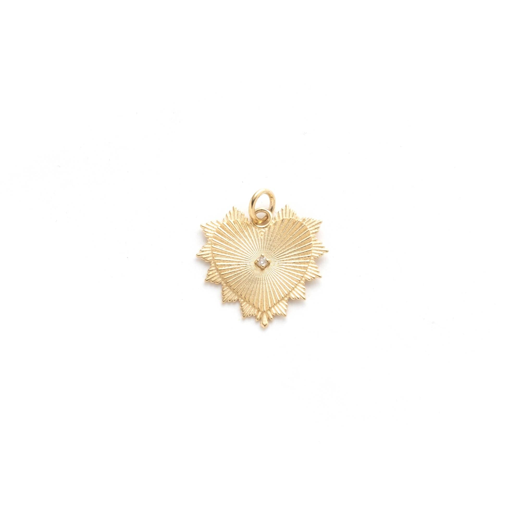 18K Yellow Gold Blossoms Resilience Large Medallion with Diamond – FoundRae