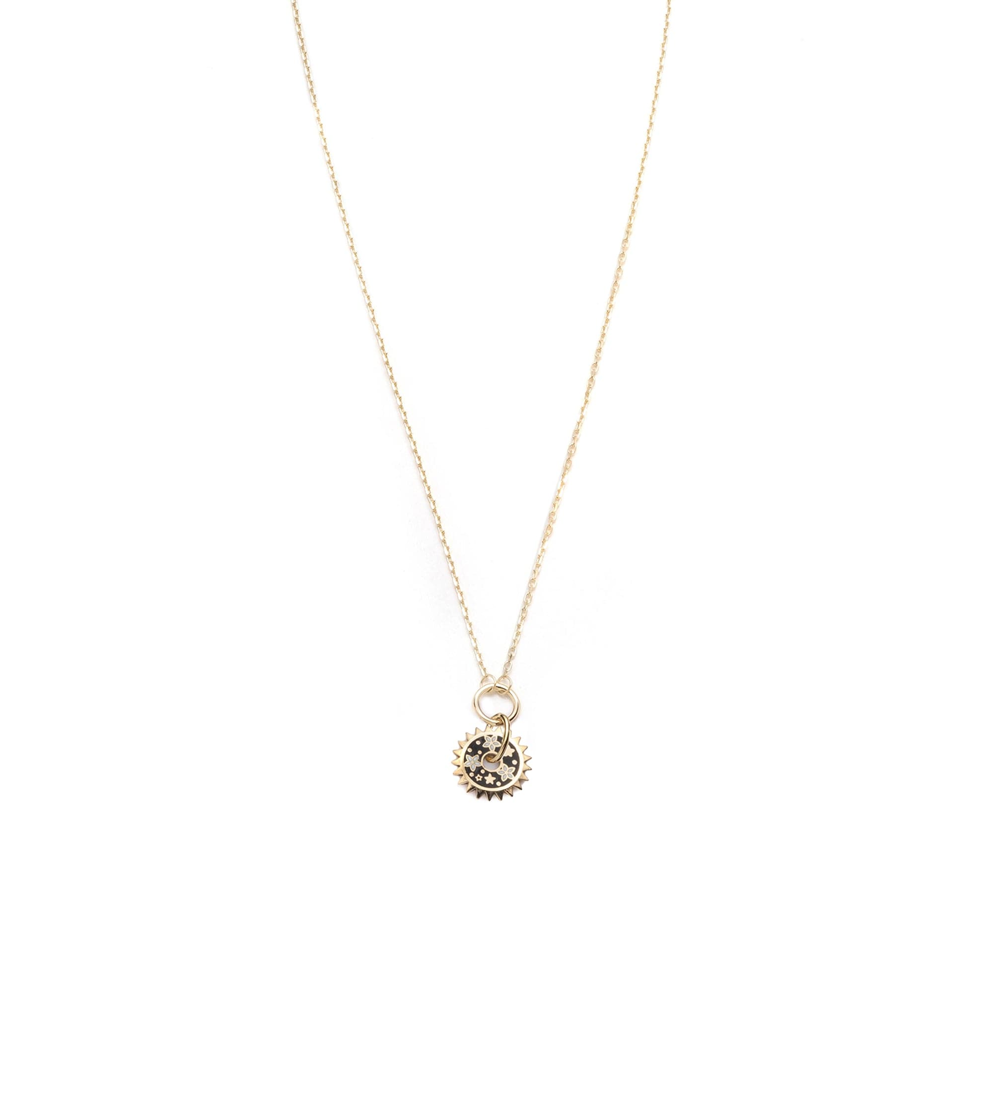 18K Yellow Gold Four Heart Clover Mini Medallion with Diamond – FoundRae