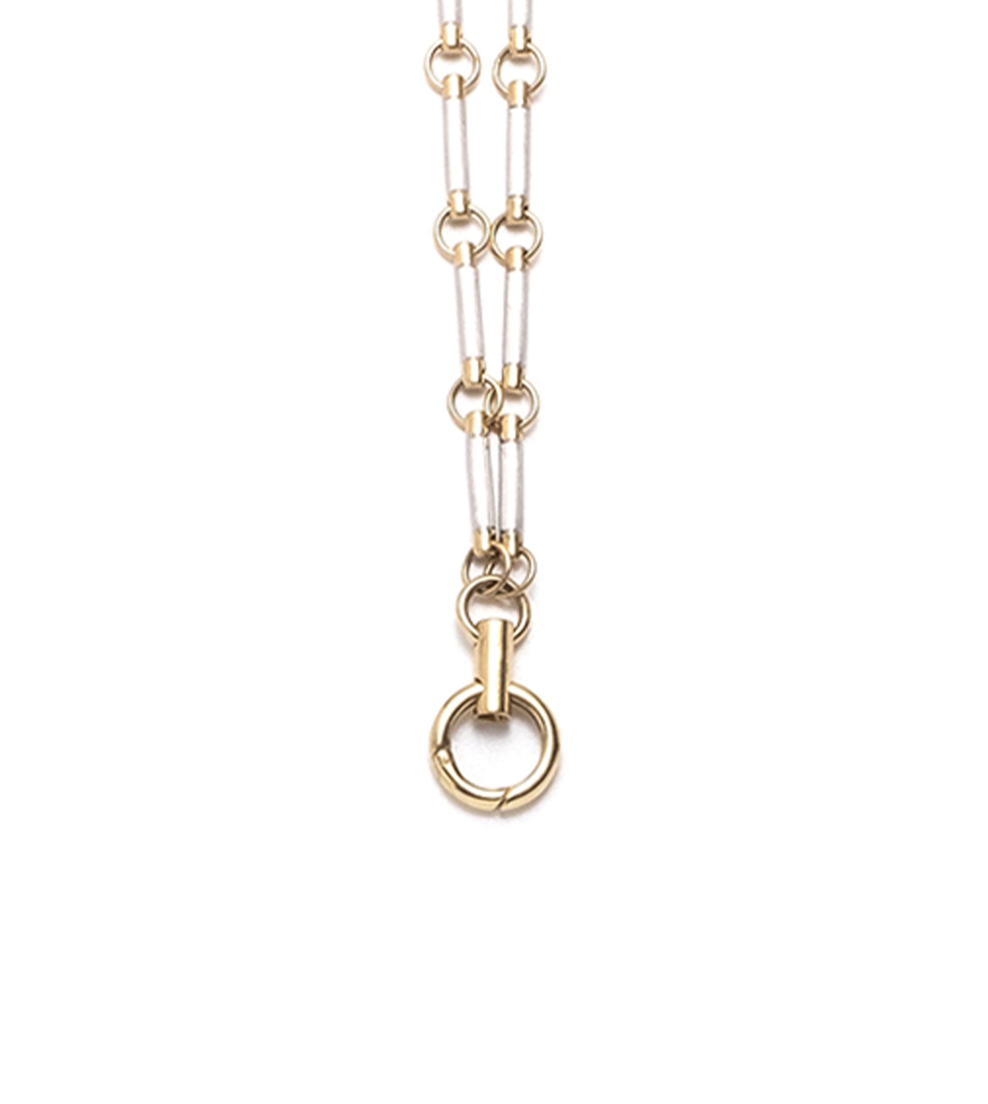 18K Yellow Gold Onyx Element Hanging Clockweight Chain – FoundRae