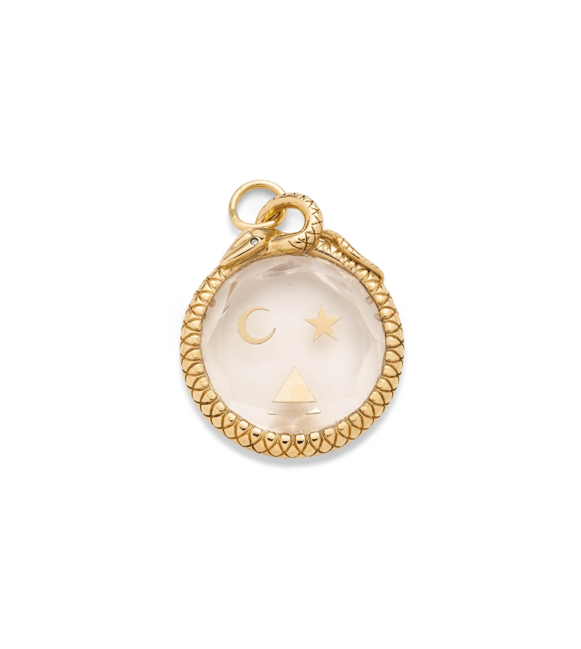 Foundrae Sana Tahitian Black Pearl Medallion - Small - Charms & Pendants - Broken English Jewelry