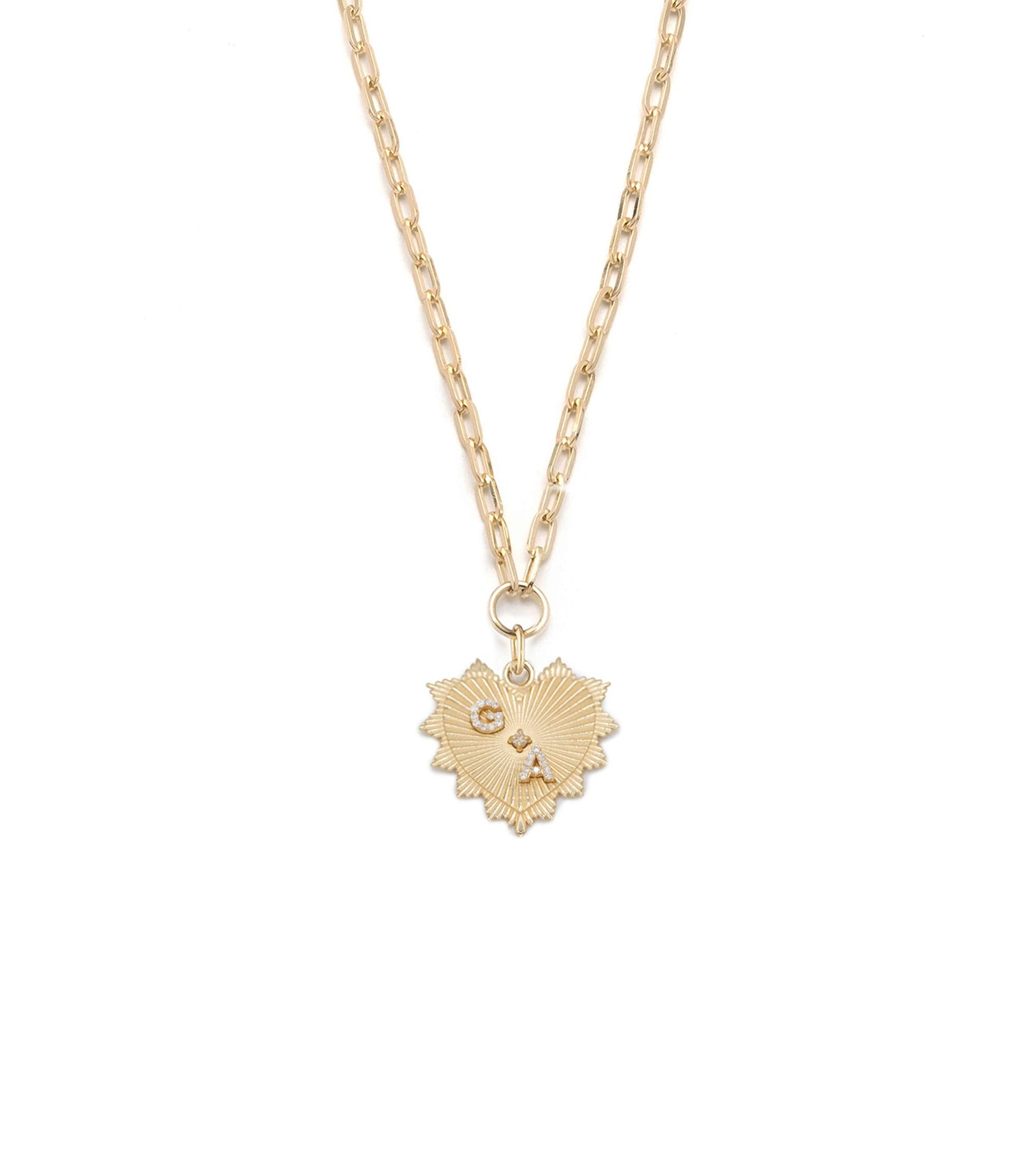 Love Letters Necklace Heart, gold