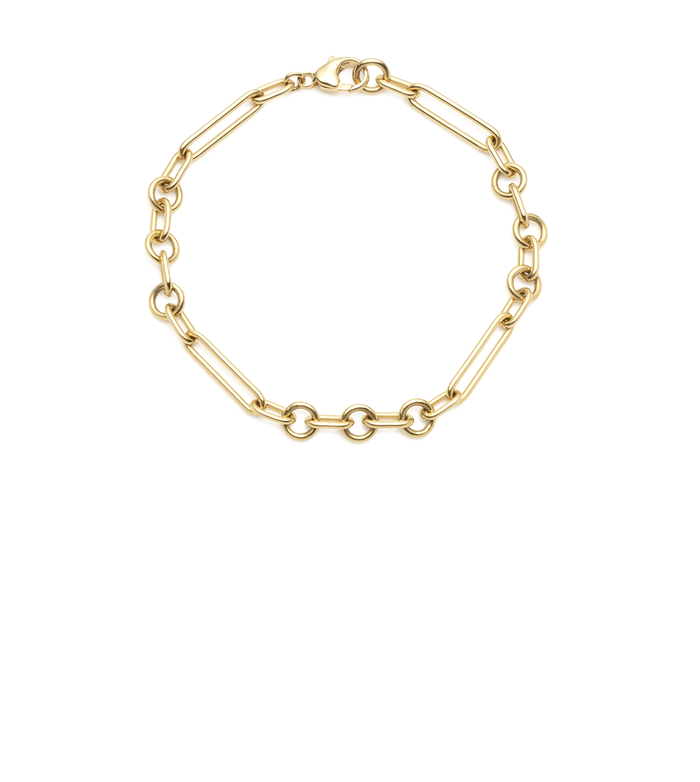 18K Yellow Gold Strength Clip Extension Chain Bracelet with Diamond –  FoundRae