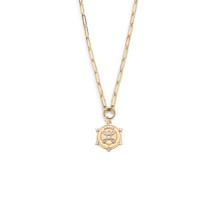 18K Yellow Gold Amate True Love Chain Extension Necklace