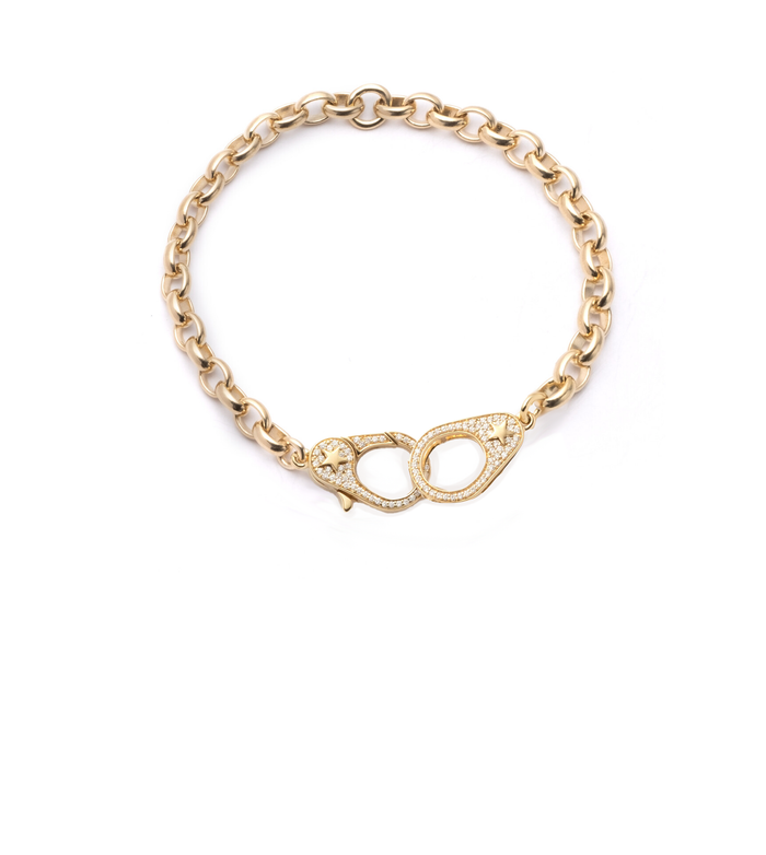 Chain bracelet 9ct gold Belcher chain | Laval Europe
