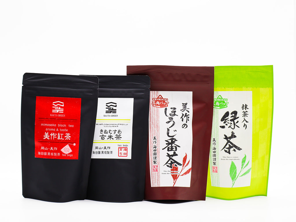 メール便送料無料05 黒豆茶、和紅茶、美作番茶3点×10セット - 通販