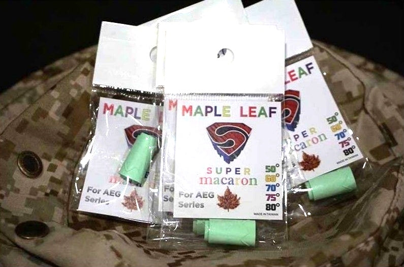 MAPLE LEAF】Hop Up Silicone 50°-Green 硬度50°ホップアップパッキン（電動ガン用）グリーン（ML-H0 –  DropShotJapan