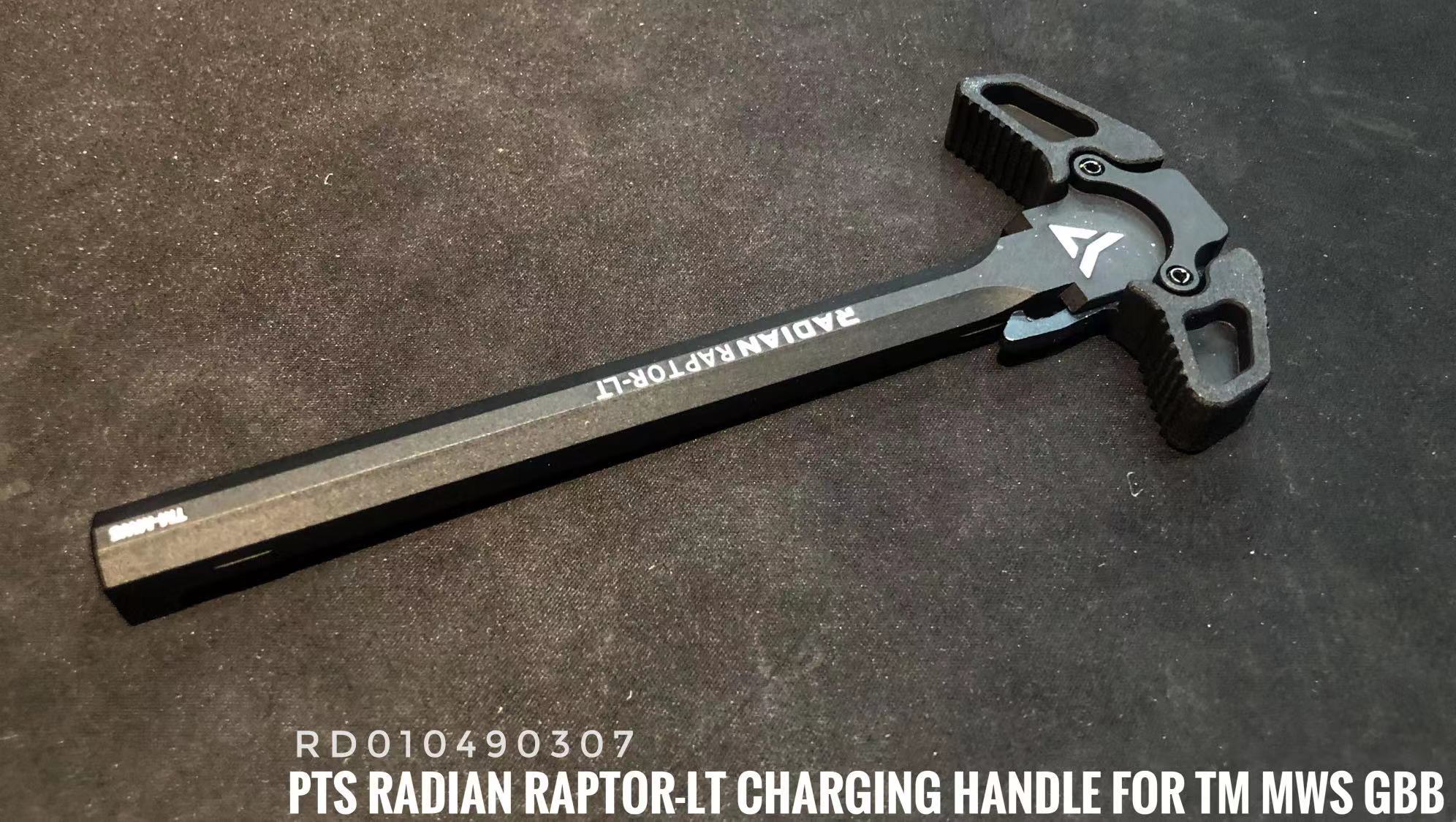 PTS】Radian Raptor-LT Charging Handle GBB (TM-MWS) - BK「PTS製