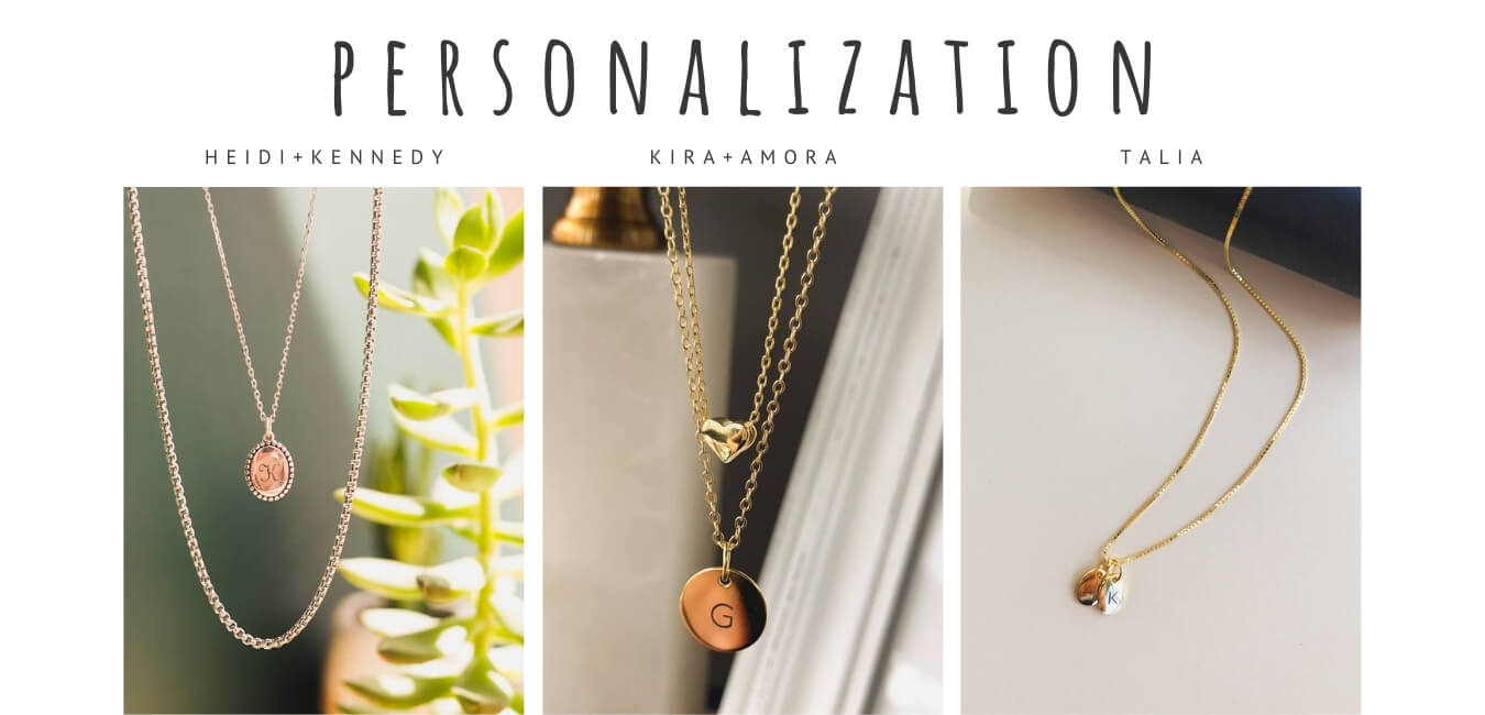 koragarro personalized layered necklaces