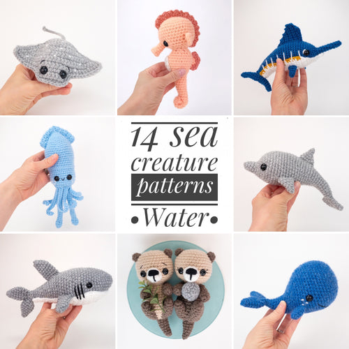 9 Beach Animal - Amigurumi Crochet Pattern Pack – Theresas Crochet