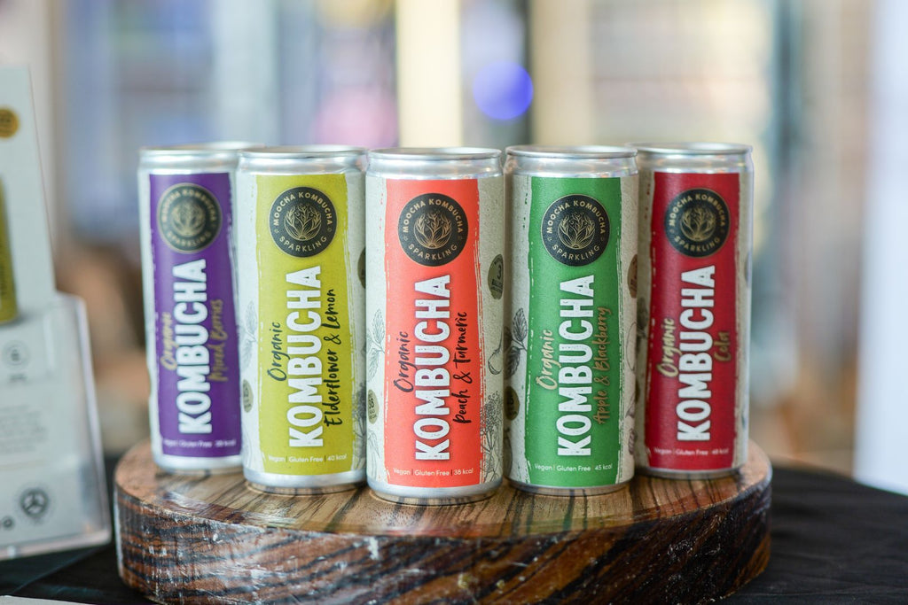 Moocha Kombucha Cans, Belfast City Airport