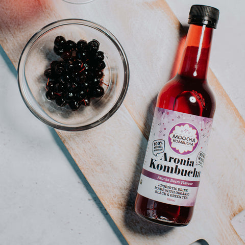 Aronia Berry, kombucha tea and skin health with  Probiotic Properties