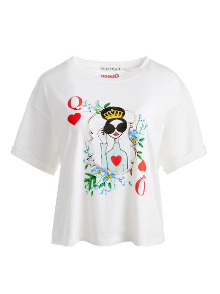 ❇️人気新作 Alice+Olivia 白 Tシャツ | www.jarussi.com.br