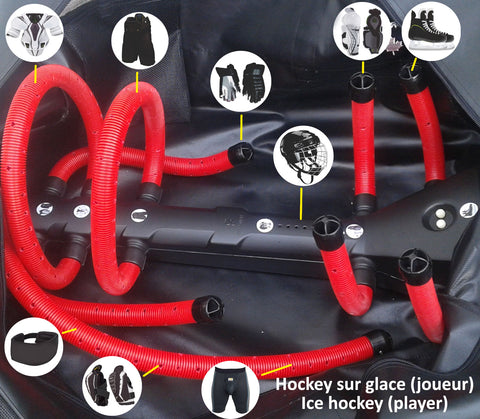 Technologie DRYSNAKE pour sac hockey joueur / DRYSNAKE Technology for Hockey player bag
