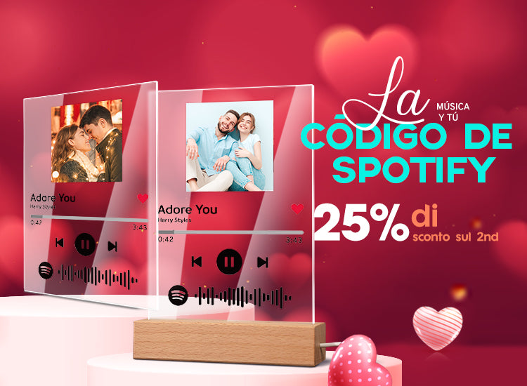 Lámpara Con Código Música Escaneable Placa Musical Acrílica Luz