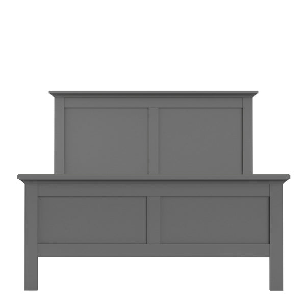 Meudon Double Bed | Matt Grey | 4ft 6 5