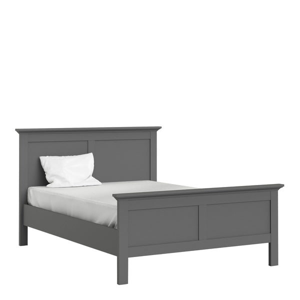 Meudon Double Bed | Matt Grey | 4ft 6 2