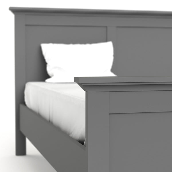 Meudon Double Bed | Matt Grey | 4ft 6 3