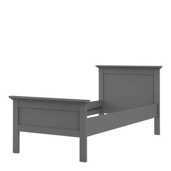 Meudon Single Bed | Matt Grey 2